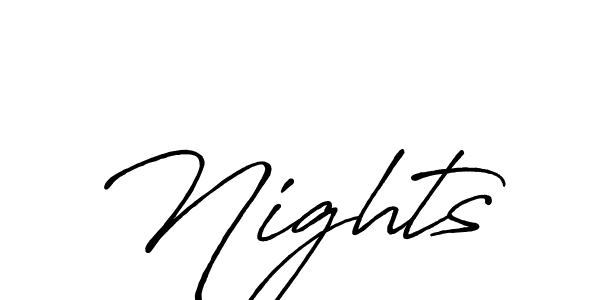 Once you've used our free online signature maker to create your best signature Antro_Vectra_Bolder style, it's time to enjoy all of the benefits that Nights name signing documents. Nights signature style 7 images and pictures png