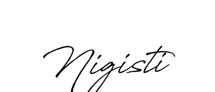 It looks lik you need a new signature style for name Nigisti. Design unique handwritten (Antro_Vectra_Bolder) signature with our free signature maker in just a few clicks. Nigisti signature style 7 images and pictures png