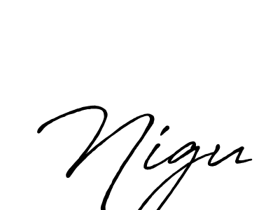 Once you've used our free online signature maker to create your best signature Antro_Vectra_Bolder style, it's time to enjoy all of the benefits that Nigu name signing documents. Nigu signature style 7 images and pictures png
