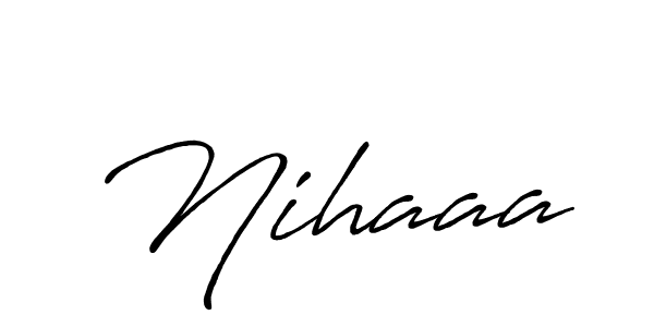 You should practise on your own different ways (Antro_Vectra_Bolder) to write your name (Nihaaa) in signature. don't let someone else do it for you. Nihaaa signature style 7 images and pictures png