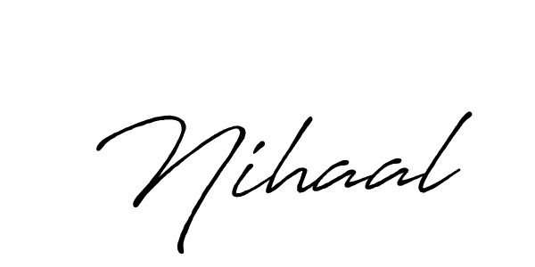 if you are searching for the best signature style for your name Nihaal. so please give up your signature search. here we have designed multiple signature styles  using Antro_Vectra_Bolder. Nihaal signature style 7 images and pictures png