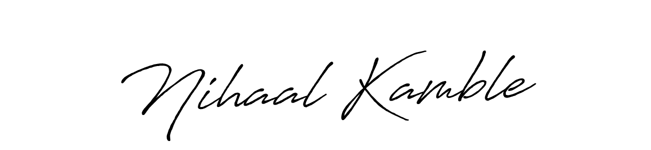 Also You can easily find your signature by using the search form. We will create Nihaal Kamble name handwritten signature images for you free of cost using Antro_Vectra_Bolder sign style. Nihaal Kamble signature style 7 images and pictures png