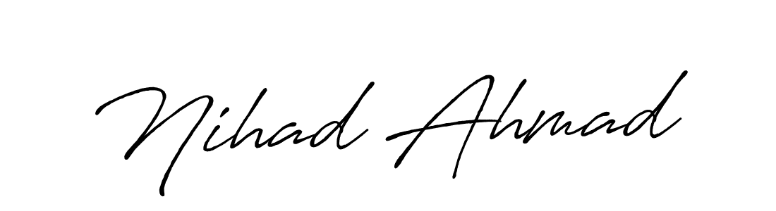 See photos of Nihad Ahmad official signature by Spectra . Check more albums & portfolios. Read reviews & check more about Antro_Vectra_Bolder font. Nihad Ahmad signature style 7 images and pictures png