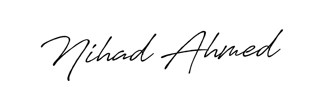 Check out images of Autograph of Nihad Ahmed name. Actor Nihad Ahmed Signature Style. Antro_Vectra_Bolder is a professional sign style online. Nihad Ahmed signature style 7 images and pictures png