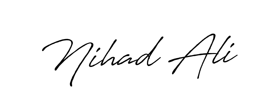 Make a beautiful signature design for name Nihad Ali. Use this online signature maker to create a handwritten signature for free. Nihad Ali signature style 7 images and pictures png