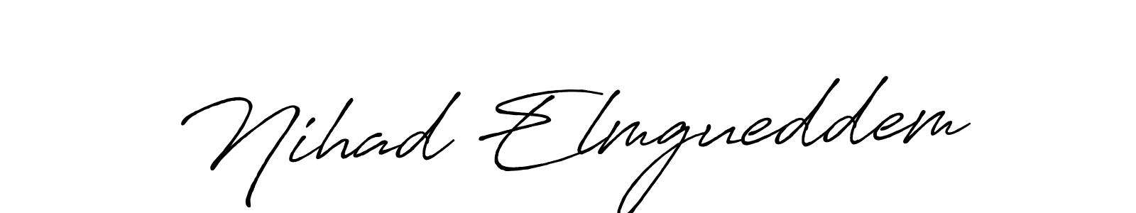 You can use this online signature creator to create a handwritten signature for the name Nihad Elmgueddem. This is the best online autograph maker. Nihad Elmgueddem signature style 7 images and pictures png