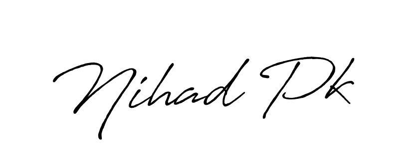 Make a beautiful signature design for name Nihad Pk. Use this online signature maker to create a handwritten signature for free. Nihad Pk signature style 7 images and pictures png
