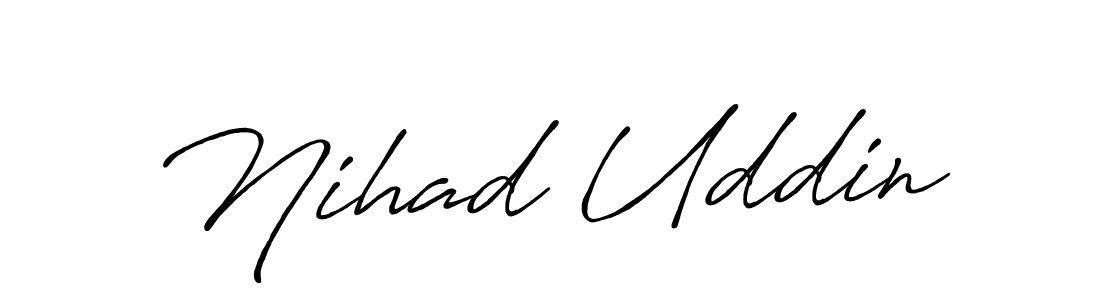 Also we have Nihad Uddin name is the best signature style. Create professional handwritten signature collection using Antro_Vectra_Bolder autograph style. Nihad Uddin signature style 7 images and pictures png