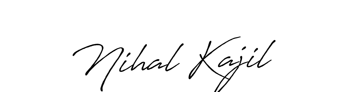 Make a beautiful signature design for name Nihal Kajil. With this signature (Antro_Vectra_Bolder) style, you can create a handwritten signature for free. Nihal Kajil signature style 7 images and pictures png