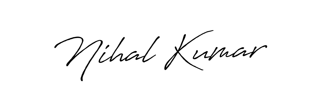 It looks lik you need a new signature style for name Nihal Kumar. Design unique handwritten (Antro_Vectra_Bolder) signature with our free signature maker in just a few clicks. Nihal Kumar signature style 7 images and pictures png