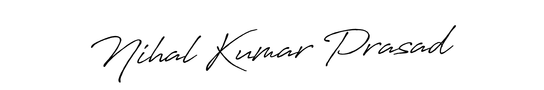 if you are searching for the best signature style for your name Nihal Kumar Prasad. so please give up your signature search. here we have designed multiple signature styles  using Antro_Vectra_Bolder. Nihal Kumar Prasad signature style 7 images and pictures png