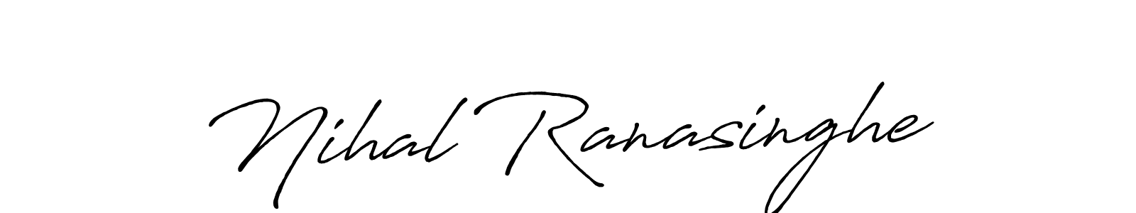 Use a signature maker to create a handwritten signature online. With this signature software, you can design (Antro_Vectra_Bolder) your own signature for name Nihal Ranasinghe. Nihal Ranasinghe signature style 7 images and pictures png