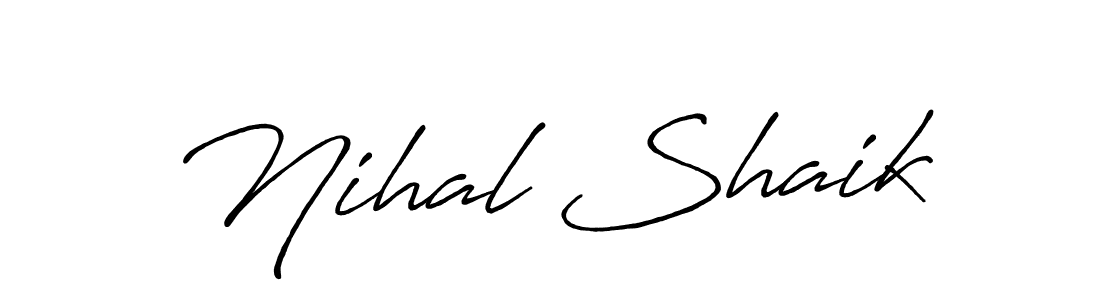 Here are the top 10 professional signature styles for the name Nihal Shaik. These are the best autograph styles you can use for your name. Nihal Shaik signature style 7 images and pictures png