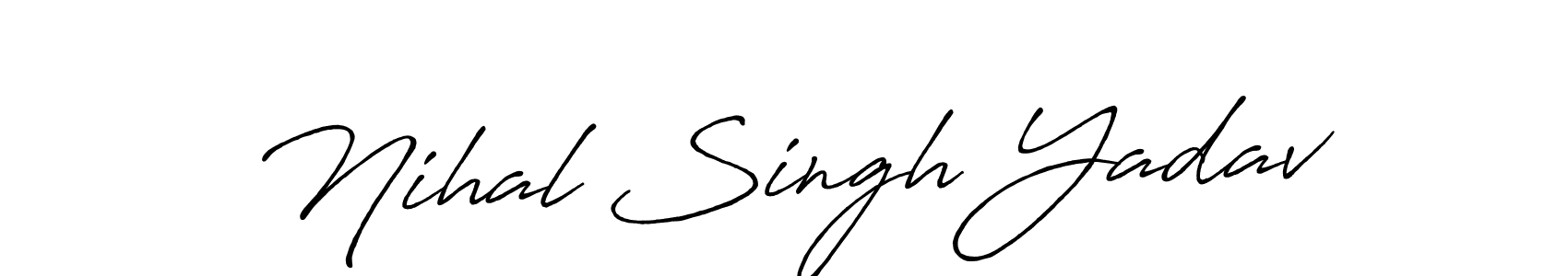 How to make Nihal Singh Yadav signature? Antro_Vectra_Bolder is a professional autograph style. Create handwritten signature for Nihal Singh Yadav name. Nihal Singh Yadav signature style 7 images and pictures png