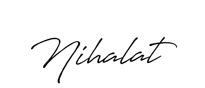 You can use this online signature creator to create a handwritten signature for the name Nihalat. This is the best online autograph maker. Nihalat signature style 7 images and pictures png