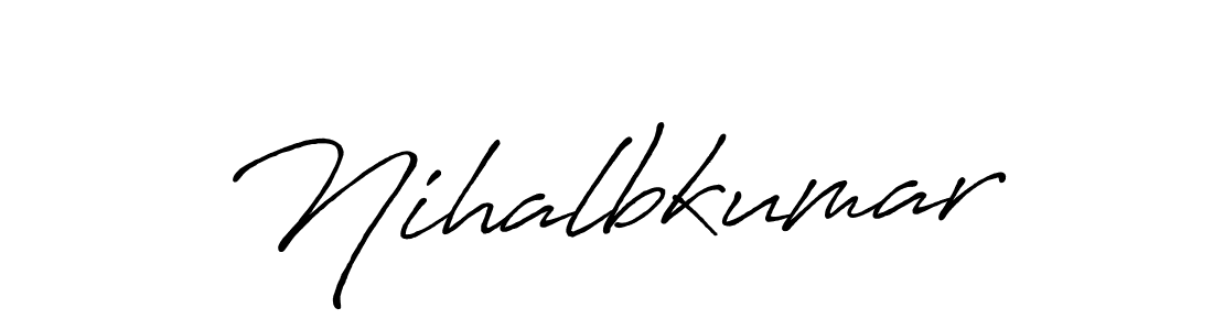 Nihalbkumar stylish signature style. Best Handwritten Sign (Antro_Vectra_Bolder) for my name. Handwritten Signature Collection Ideas for my name Nihalbkumar. Nihalbkumar signature style 7 images and pictures png