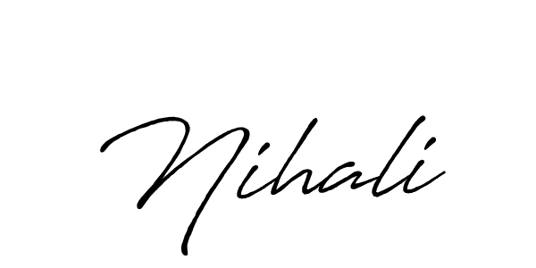Antro_Vectra_Bolder is a professional signature style that is perfect for those who want to add a touch of class to their signature. It is also a great choice for those who want to make their signature more unique. Get Nihali name to fancy signature for free. Nihali signature style 7 images and pictures png