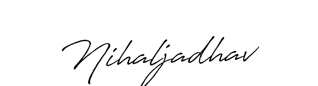 You should practise on your own different ways (Antro_Vectra_Bolder) to write your name (Nihaljadhav) in signature. don't let someone else do it for you. Nihaljadhav signature style 7 images and pictures png