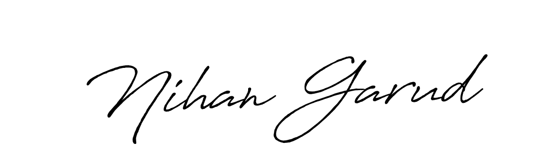 Make a beautiful signature design for name Nihan Garud. Use this online signature maker to create a handwritten signature for free. Nihan Garud signature style 7 images and pictures png