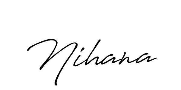 Also You can easily find your signature by using the search form. We will create Nihana name handwritten signature images for you free of cost using Antro_Vectra_Bolder sign style. Nihana signature style 7 images and pictures png