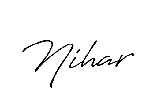 Once you've used our free online signature maker to create your best signature Antro_Vectra_Bolder style, it's time to enjoy all of the benefits that Nihar name signing documents. Nihar signature style 7 images and pictures png