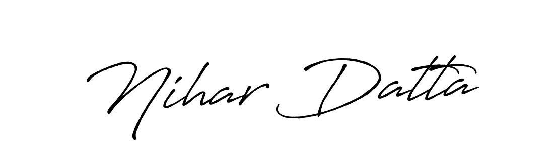 How to Draw Nihar Datta signature style? Antro_Vectra_Bolder is a latest design signature styles for name Nihar Datta. Nihar Datta signature style 7 images and pictures png