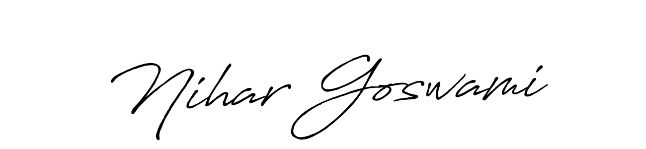Here are the top 10 professional signature styles for the name Nihar Goswami. These are the best autograph styles you can use for your name. Nihar Goswami signature style 7 images and pictures png