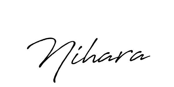 Create a beautiful signature design for name Nihara. With this signature (Antro_Vectra_Bolder) fonts, you can make a handwritten signature for free. Nihara signature style 7 images and pictures png
