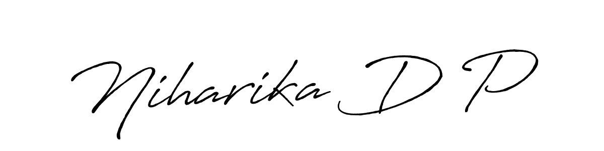 Make a beautiful signature design for name Niharika D P. Use this online signature maker to create a handwritten signature for free. Niharika D P signature style 7 images and pictures png