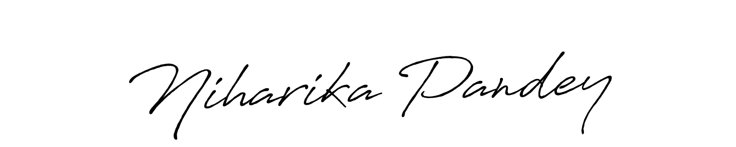 Also we have Niharika Pandey name is the best signature style. Create professional handwritten signature collection using Antro_Vectra_Bolder autograph style. Niharika Pandey signature style 7 images and pictures png