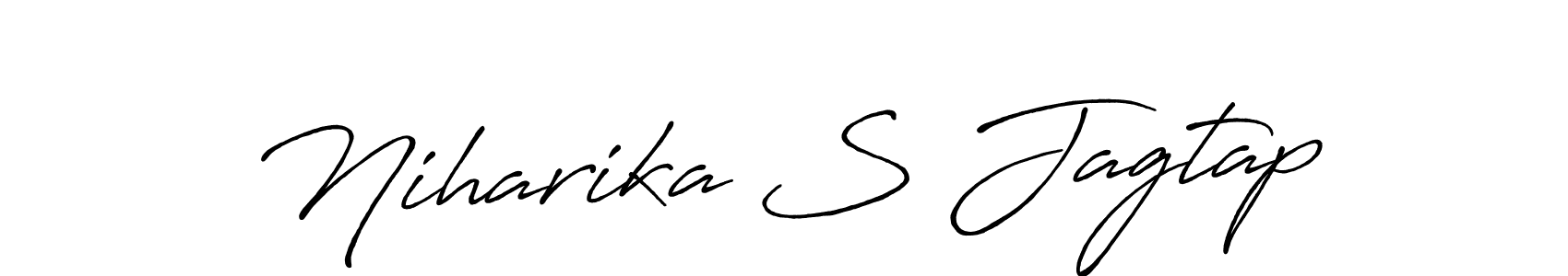 This is the best signature style for the Niharika S Jagtap name. Also you like these signature font (Antro_Vectra_Bolder). Mix name signature. Niharika S Jagtap signature style 7 images and pictures png