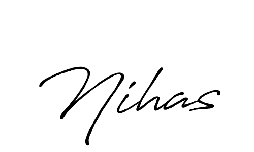 if you are searching for the best signature style for your name Nihas. so please give up your signature search. here we have designed multiple signature styles  using Antro_Vectra_Bolder. Nihas signature style 7 images and pictures png