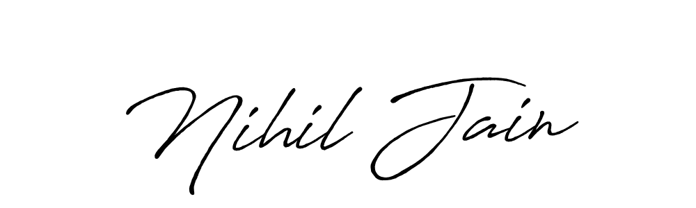 Once you've used our free online signature maker to create your best signature Antro_Vectra_Bolder style, it's time to enjoy all of the benefits that Nihil Jain name signing documents. Nihil Jain signature style 7 images and pictures png