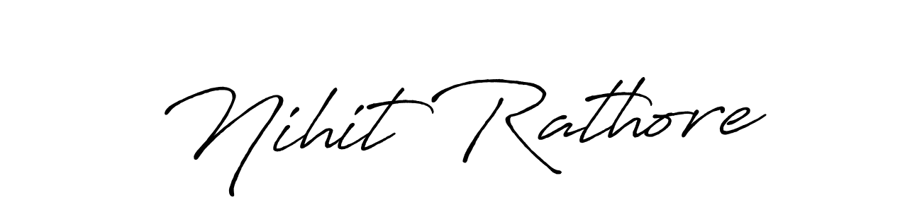 Nihit Rathore stylish signature style. Best Handwritten Sign (Antro_Vectra_Bolder) for my name. Handwritten Signature Collection Ideas for my name Nihit Rathore. Nihit Rathore signature style 7 images and pictures png