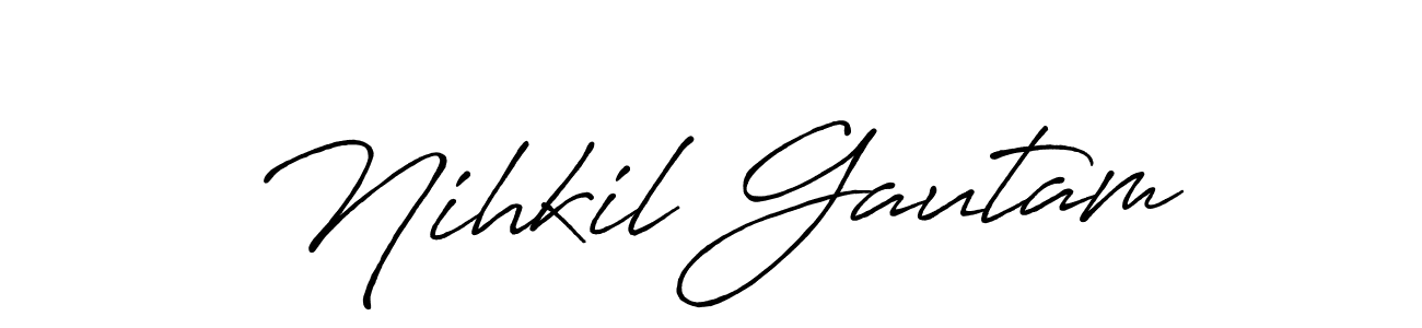 Once you've used our free online signature maker to create your best signature Antro_Vectra_Bolder style, it's time to enjoy all of the benefits that Nihkil Gautam name signing documents. Nihkil Gautam signature style 7 images and pictures png