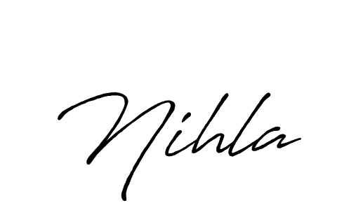 Once you've used our free online signature maker to create your best signature Antro_Vectra_Bolder style, it's time to enjoy all of the benefits that Nihla name signing documents. Nihla signature style 7 images and pictures png