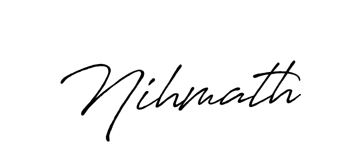 Make a beautiful signature design for name Nihmath. Use this online signature maker to create a handwritten signature for free. Nihmath signature style 7 images and pictures png