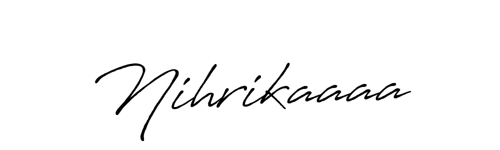 How to make Nihrikaaaa signature? Antro_Vectra_Bolder is a professional autograph style. Create handwritten signature for Nihrikaaaa name. Nihrikaaaa signature style 7 images and pictures png