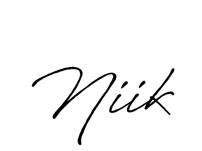 The best way (Antro_Vectra_Bolder) to make a short signature is to pick only two or three words in your name. The name Niik include a total of six letters. For converting this name. Niik signature style 7 images and pictures png