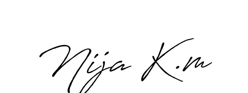 You can use this online signature creator to create a handwritten signature for the name Nija K.m. This is the best online autograph maker. Nija K.m signature style 7 images and pictures png