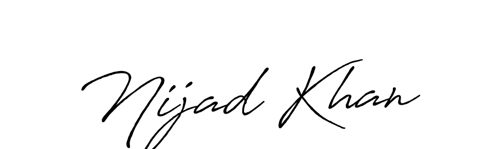 It looks lik you need a new signature style for name Nijad Khan. Design unique handwritten (Antro_Vectra_Bolder) signature with our free signature maker in just a few clicks. Nijad Khan signature style 7 images and pictures png