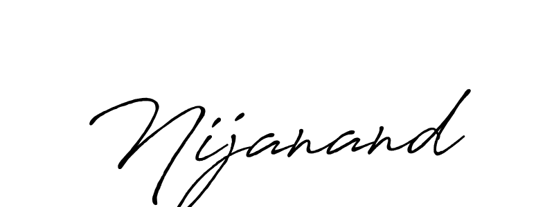 Create a beautiful signature design for name Nijanand. With this signature (Antro_Vectra_Bolder) fonts, you can make a handwritten signature for free. Nijanand signature style 7 images and pictures png