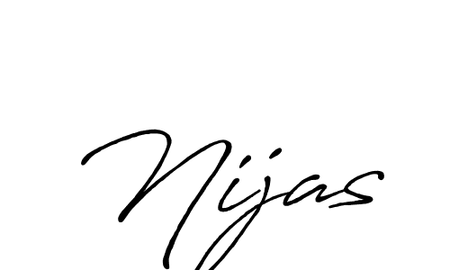 The best way (Antro_Vectra_Bolder) to make a short signature is to pick only two or three words in your name. The name Nijas include a total of six letters. For converting this name. Nijas signature style 7 images and pictures png