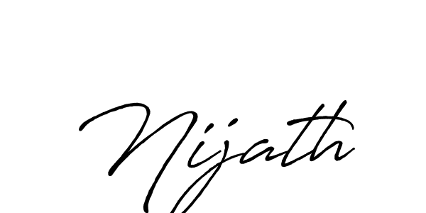 Similarly Antro_Vectra_Bolder is the best handwritten signature design. Signature creator online .You can use it as an online autograph creator for name Nijath. Nijath signature style 7 images and pictures png