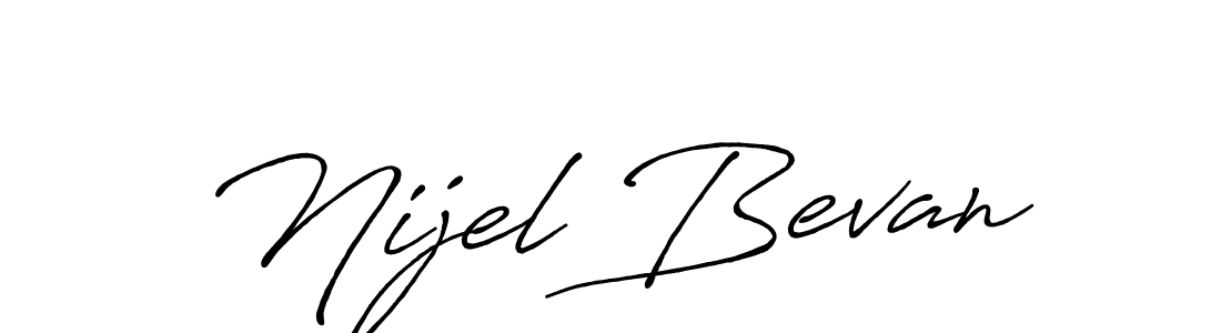 Similarly Antro_Vectra_Bolder is the best handwritten signature design. Signature creator online .You can use it as an online autograph creator for name Nijel Bevan. Nijel Bevan signature style 7 images and pictures png