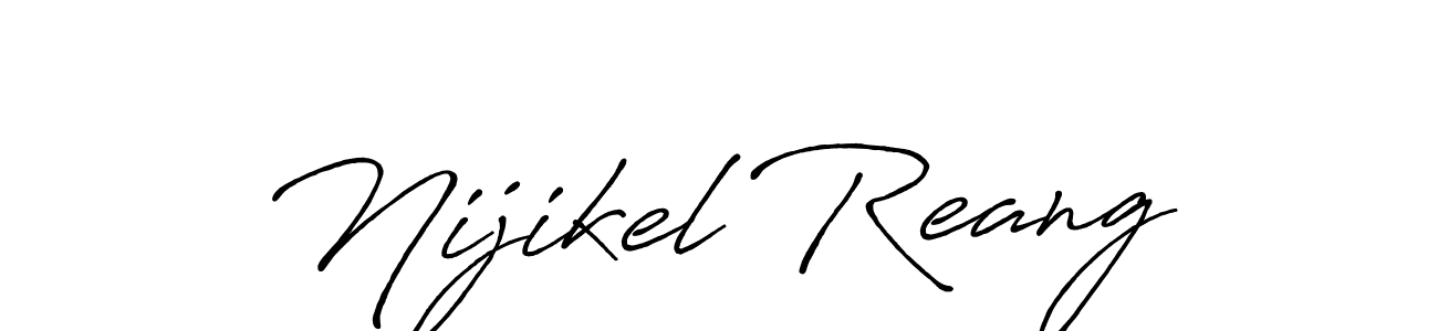 It looks lik you need a new signature style for name Nijikel Reang. Design unique handwritten (Antro_Vectra_Bolder) signature with our free signature maker in just a few clicks. Nijikel Reang signature style 7 images and pictures png