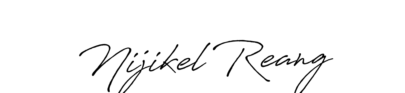 It looks lik you need a new signature style for name Nijikel Reang. Design unique handwritten (Antro_Vectra_Bolder) signature with our free signature maker in just a few clicks. Nijikel Reang signature style 7 images and pictures png