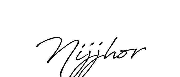 How to make Nijjhor signature? Antro_Vectra_Bolder is a professional autograph style. Create handwritten signature for Nijjhor name. Nijjhor signature style 7 images and pictures png