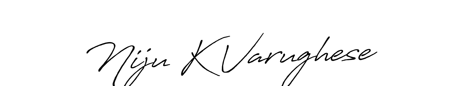 It looks lik you need a new signature style for name Niju K Varughese. Design unique handwritten (Antro_Vectra_Bolder) signature with our free signature maker in just a few clicks. Niju K Varughese signature style 7 images and pictures png