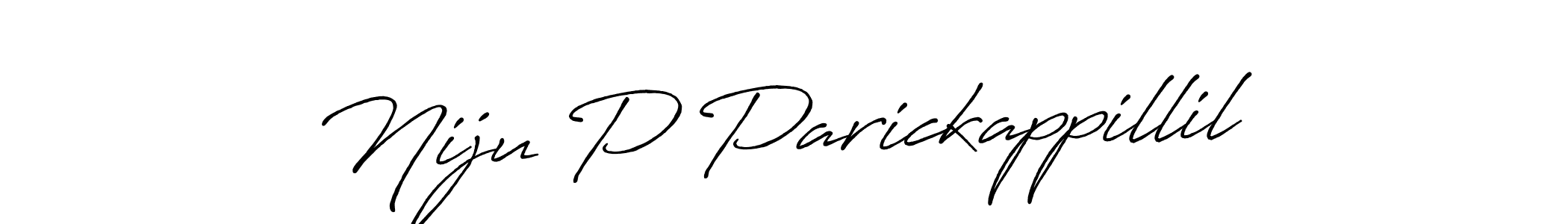 This is the best signature style for the Niju P Parickappillil name. Also you like these signature font (Antro_Vectra_Bolder). Mix name signature. Niju P Parickappillil signature style 7 images and pictures png